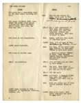 Moe Howard's 29pp. Script for The Three Stooges 1949 Pilot TV Show ''Jerks of All Trades'' With Shemp -- Annotated Though Not Necessarily by Moe -- 8.5'' x 11'' -- Very Good Condition
